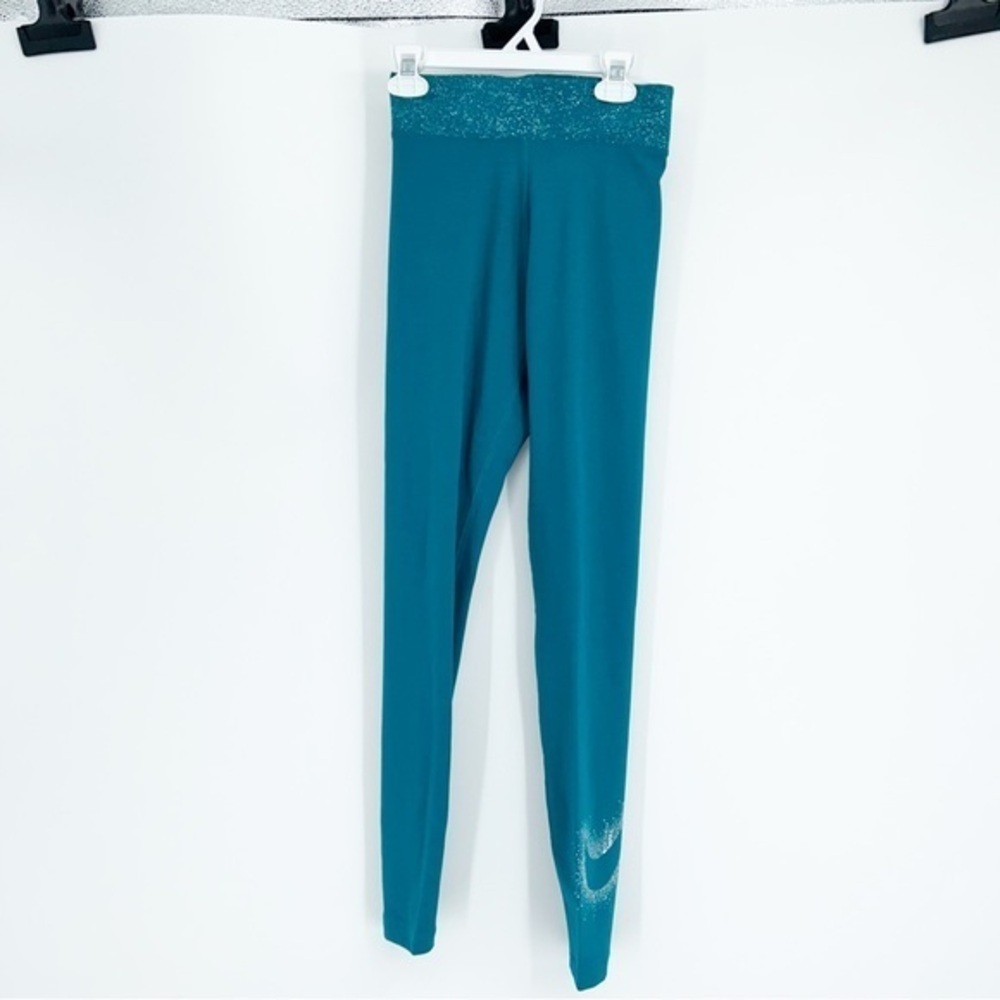 NWT Nike Tight Fit High Rise Full Length Teal Leggings‎ Size XS